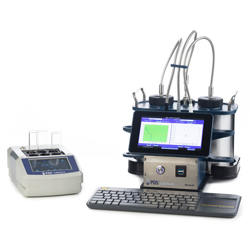 LabTech unit with dry bath and keyboard
